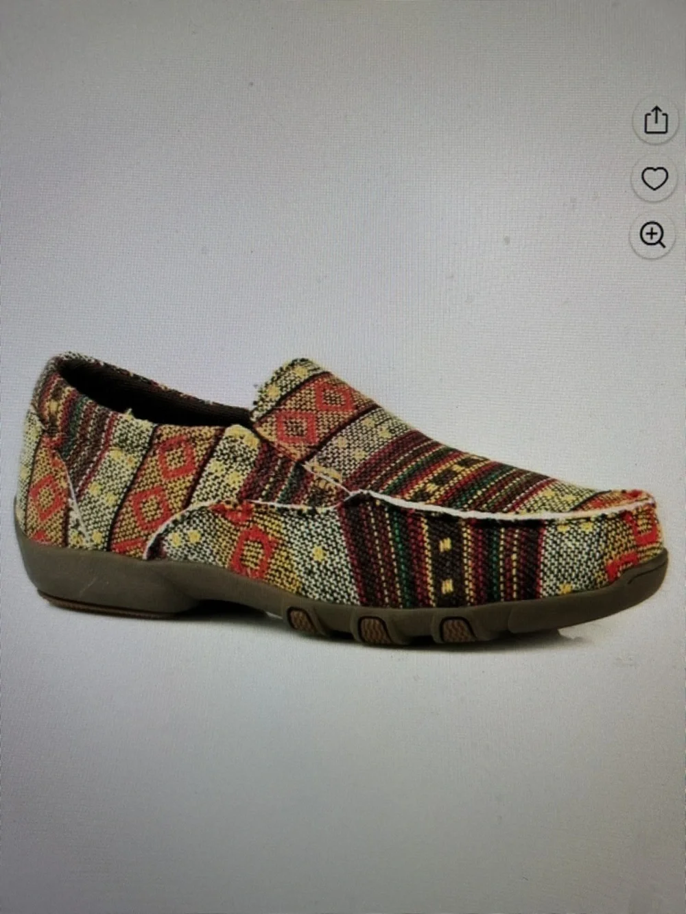 Roper SZ Mens 7.5 or Womens 9 Johnnie Southwestern Driving Moccasins Western